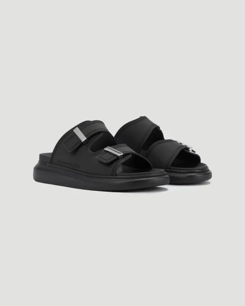 Oversized Hybrid Sandals in Black — снимка 2