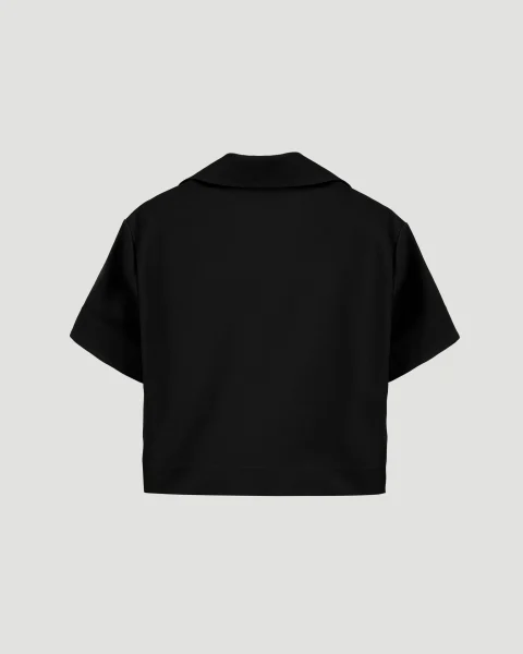Polo T-Shirt in Black — снимка 3