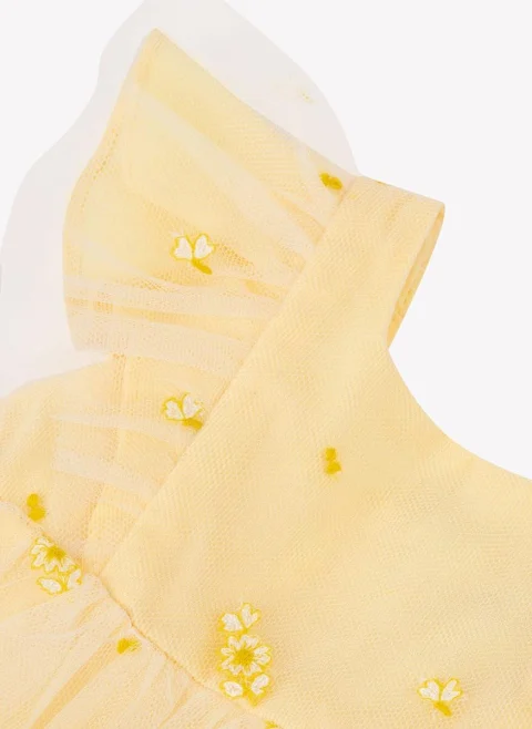 Рокля с флорален тюл Tartine et Chocolat — снимка 9