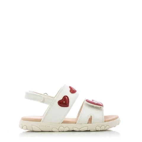 Сандали Момичета GEOX – J358ZB C0050 J SANDAL HAITI GIRL WHITE/RED