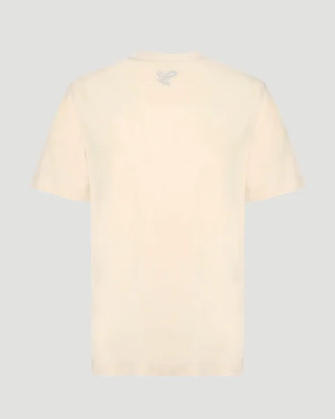 Paisley Logo Cotton T-Shirt in Tundra — снимка 2