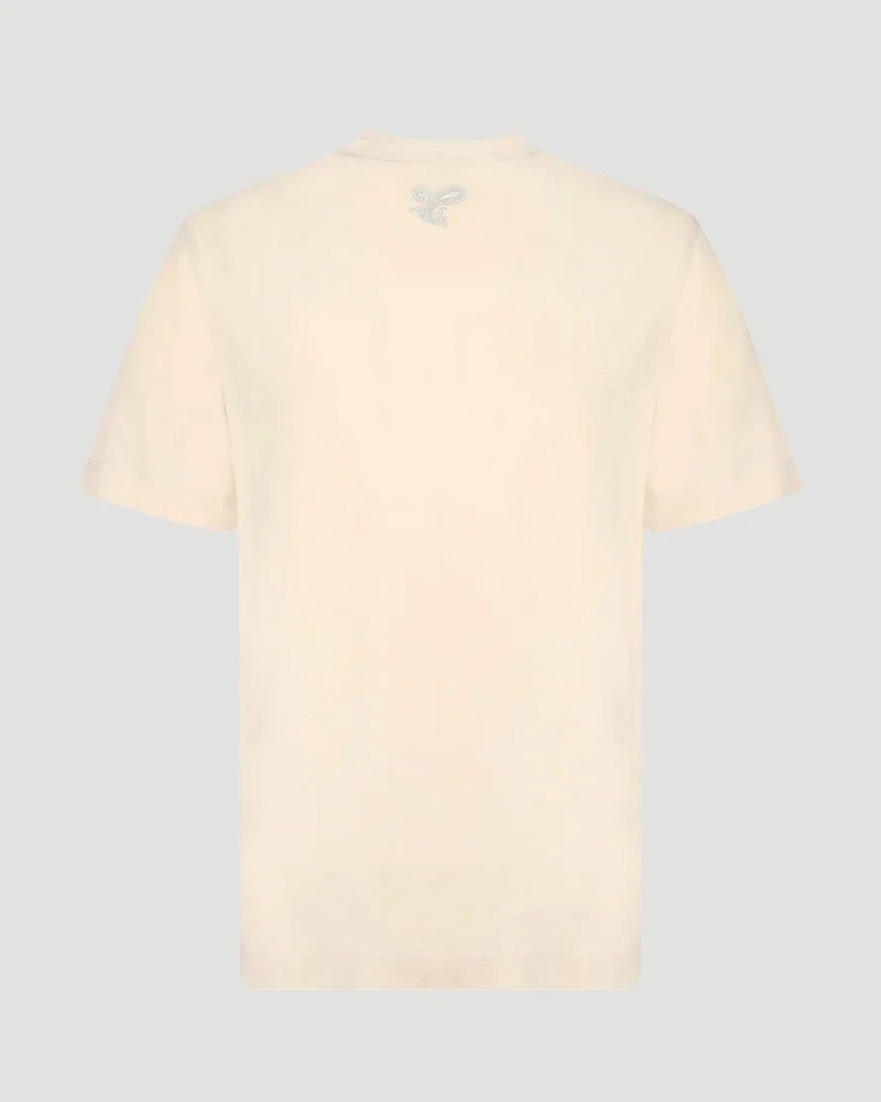 Paisley Logo Cotton T-Shirt in Tundra — снимка 2