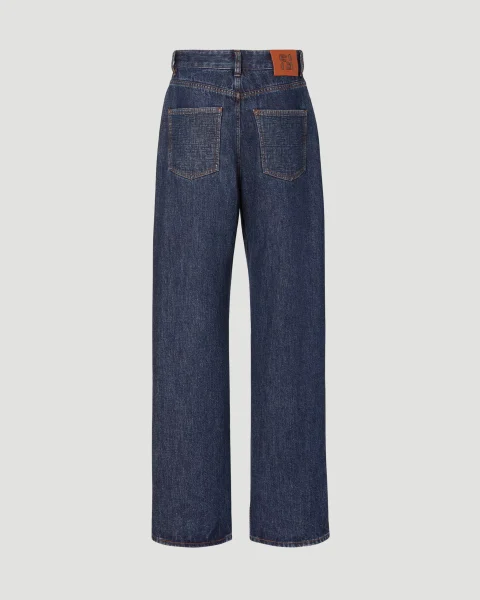 Straight-Leg Long Jeans — снимка 3