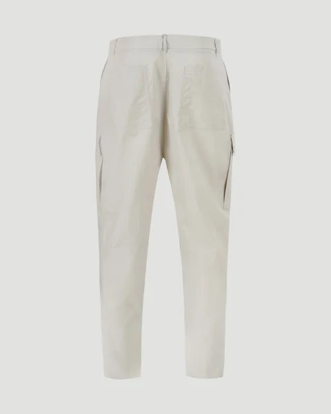 Cotton Trousers in Beige — снимка 2
