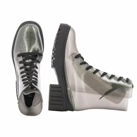 Дамски Гумени Боти PETITE JOLIE – PJ5604 J-LASTIC BLACK GLITTER/BLACK — снимка 5