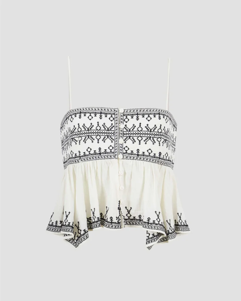 Piyae Top in Ecru