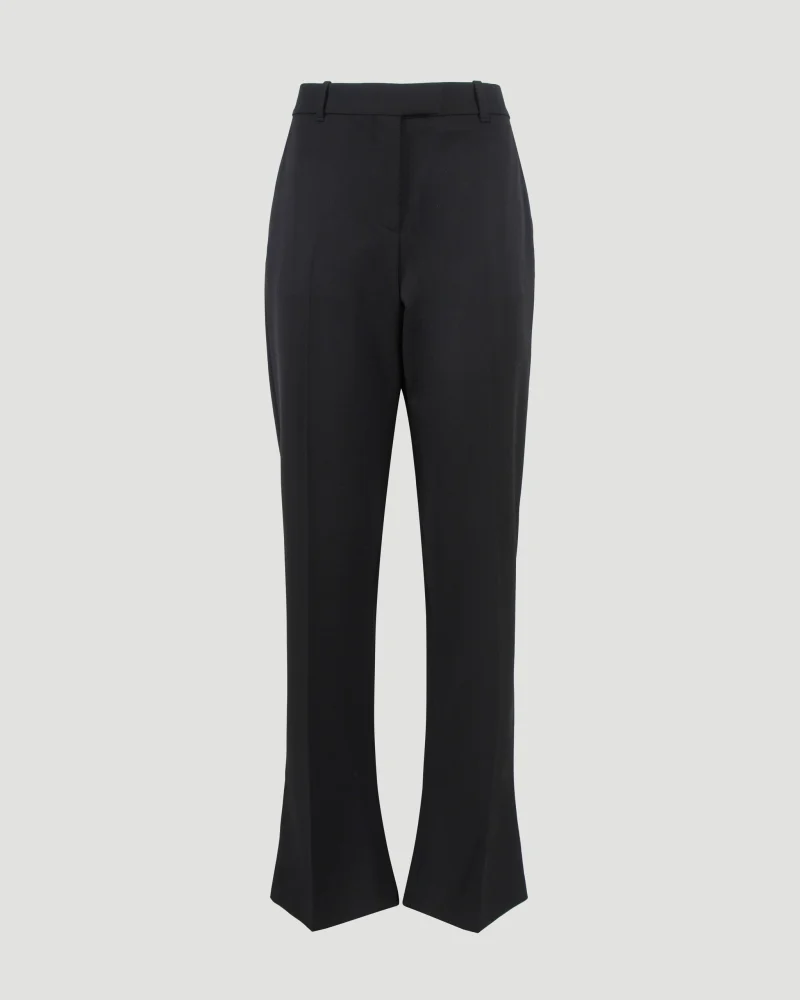 Wool Trousers in Black