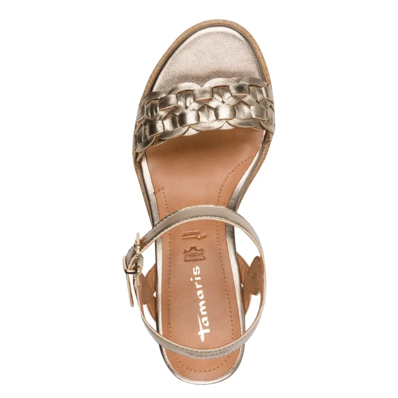 Дамски Сандали На Платформа TAMARIS – 1-28334-46-900 BRONCE — снимка 5