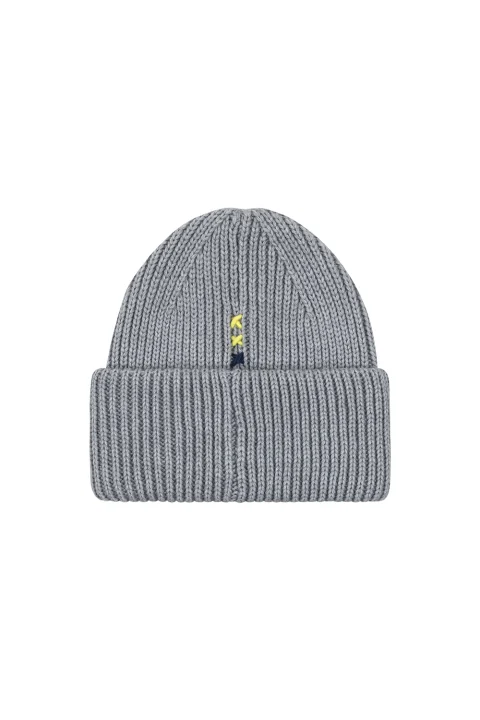 Шапка S&S Chain Stitch Cuff Beanie SSM53005 039 grey/grey — снимка 2