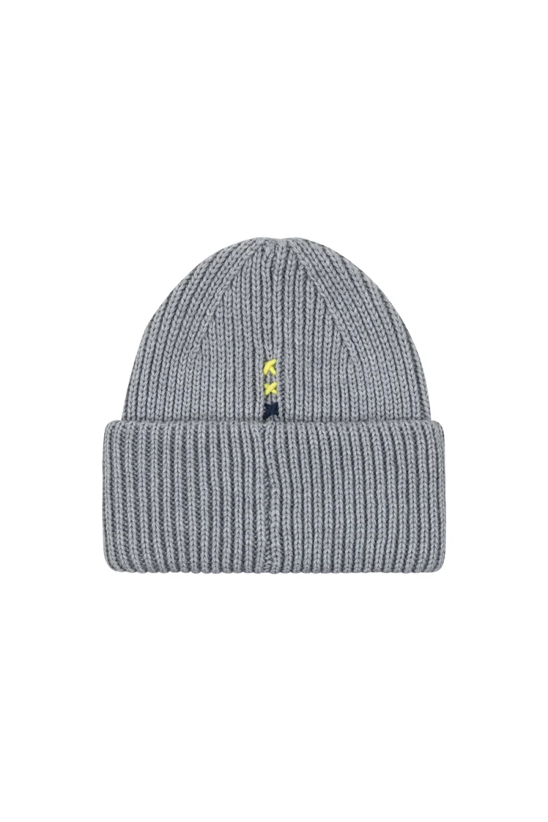 Шапка S&S Chain Stitch Cuff Beanie SSM53005 039 grey/grey — снимка 2