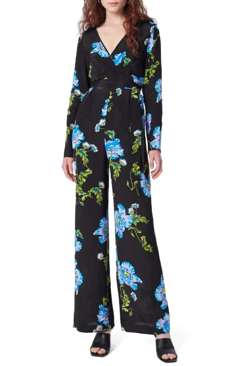 Гащеризони Dvf Gulio Jumpsuit DVFPJ3Q006AFLBK B2329 august floral large black