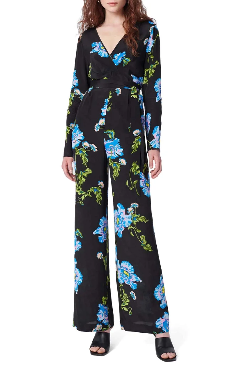Гащеризони Dvf Gulio Jumpsuit DVFPJ3Q006AFLBK B2329 august floral large black