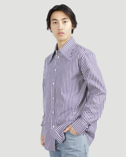 Striped Poplin Shirt — снимка 2