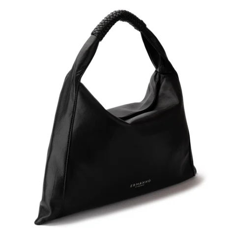 Дамска черна чанта Avery Large Ermanno Firenze — снимка 4