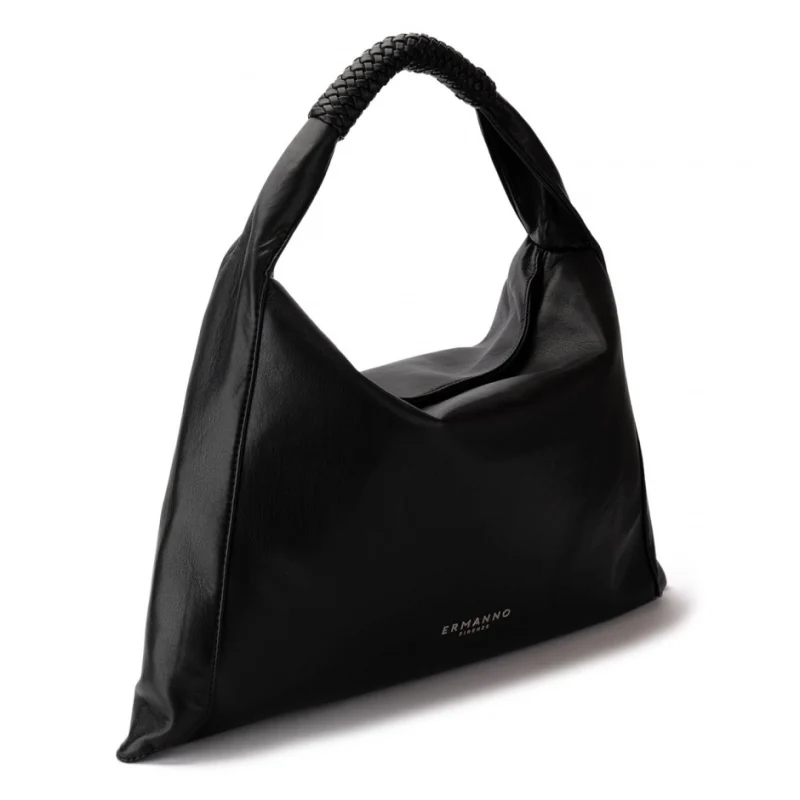 Дамска черна чанта Avery Large Ermanno Firenze — снимка 4