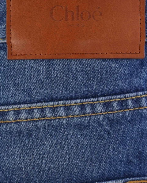 High-Rise Flare Jeans in Denim — снимка 3