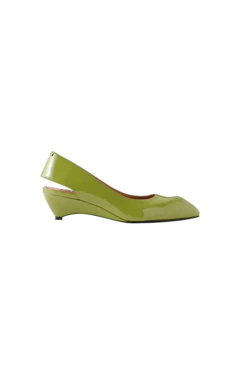 Slingback Leather Pumps