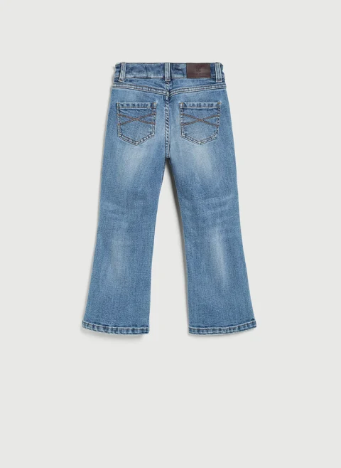 Деним с монили Brunello Cucinelli Kids 4-6 — снимка 2