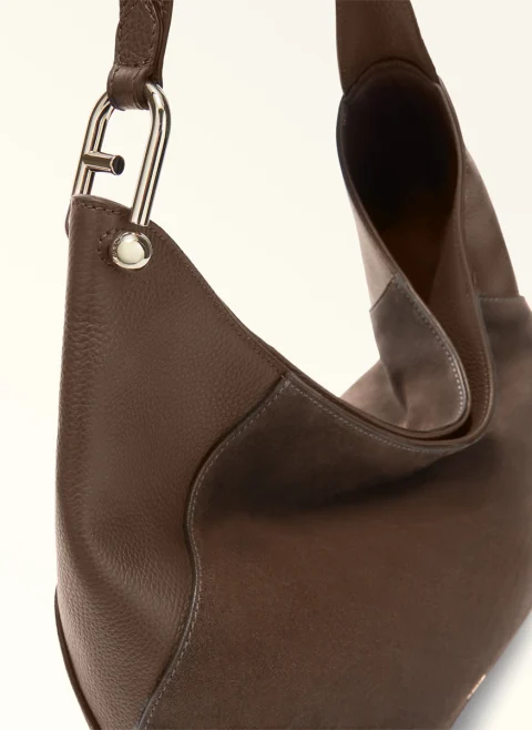 Кожена чанта Furla Lara Тoni Еspresso — снимка 3