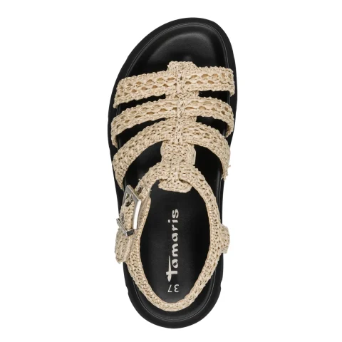 Дамски Равни Сандали TAMARIS – 1-28402-46-400 BEIGE — снимка 5