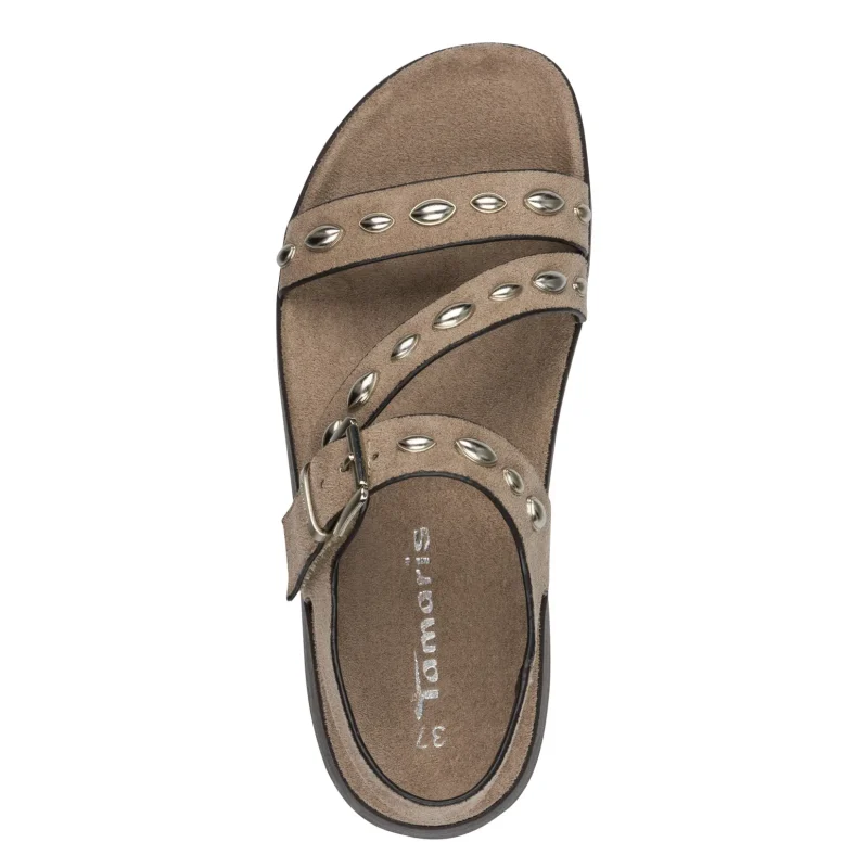 Дамски Равни Сандали TAMARIS – 1-28421-46-341 TAUPE — снимка 5