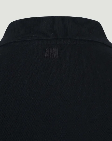 Regular Fit Polo Shirt in Black — снимка 3