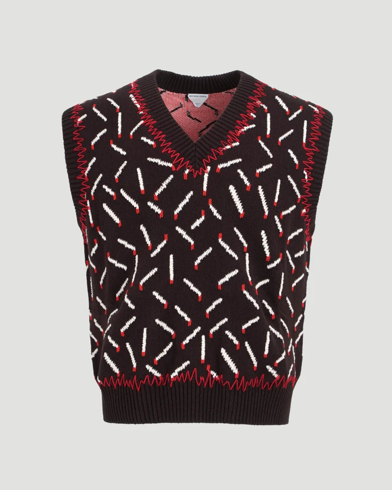 Cotton Jacquard Matches Gilet