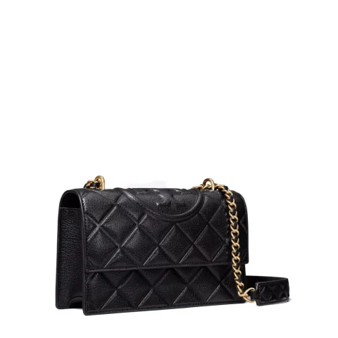 Дамска черна чанта SMALL FLEMING TORY BURCH — снимка 5