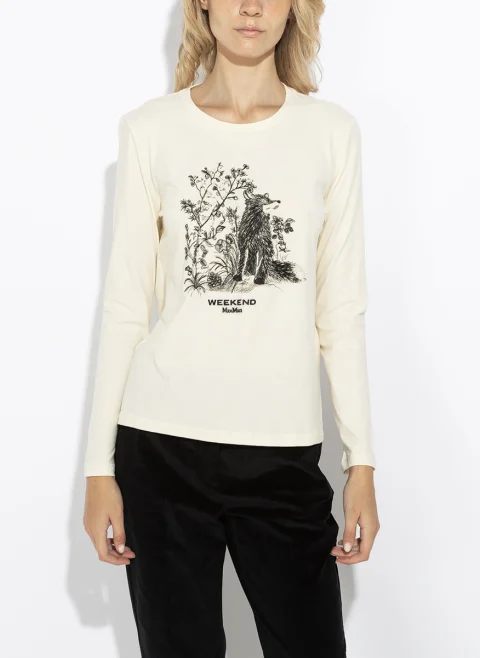 Блуза с принт Weekend Max Mara Wkdcestino — снимка 5
