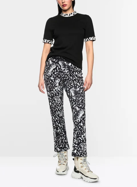 Тишърт с 'leopard' мотив Marc Cain Sports — снимка 7