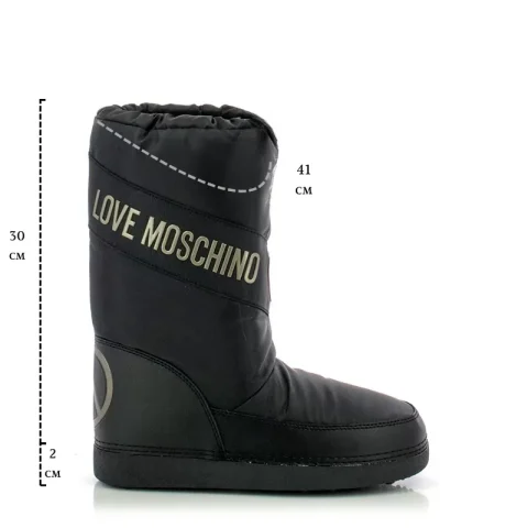 Дамски Спортни Боти MOSCHINO – JA24032G1FISY0000 NERO — снимка 6