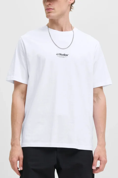 T-Shirt Jjesoho Tee Ss Crew Neck 12278787 C-N100 white — снимка 2