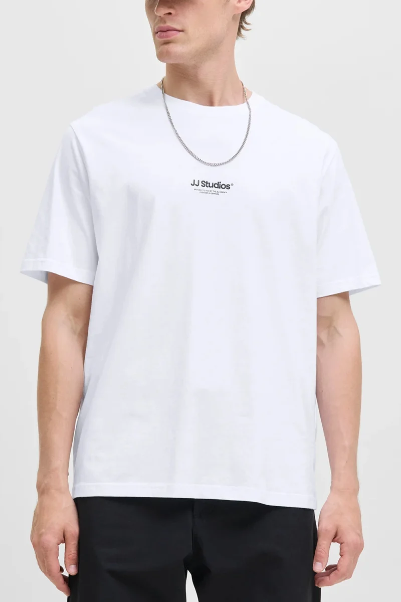 T-Shirt Jjesoho Tee Ss Crew Neck 12278787 C-N100 white — снимка 2