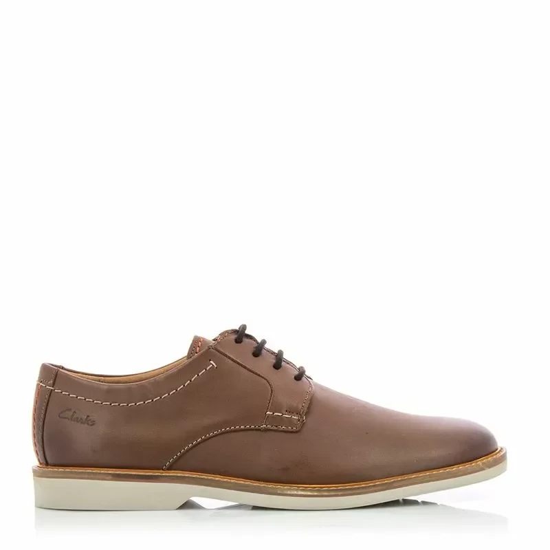 Мъжки Ежедневни CLARKS – 26172070 ATTICUS LTLACE DARK TAN LEA