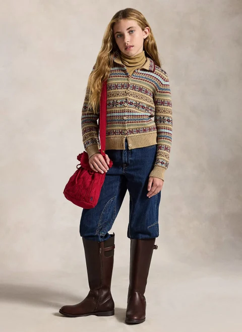 Жилетка с вълна 'Fair Isle' Ralph Lauren Kids 12-14 — снимка 4