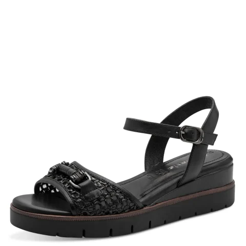 Дамски Сандали На Платформа TAMARIS – 1-28215-46-001 BLACK — снимка 3