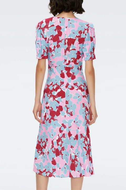 Рокля Anaba S/S DVFDS1S017EFMMP C2849 earth floral multi med pink — снимка 2