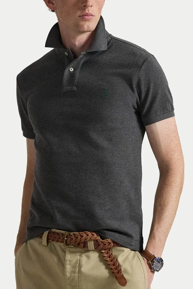 Polo Basic Mesh-Ssl-Knt 710795080008 020 grey — снимка 2