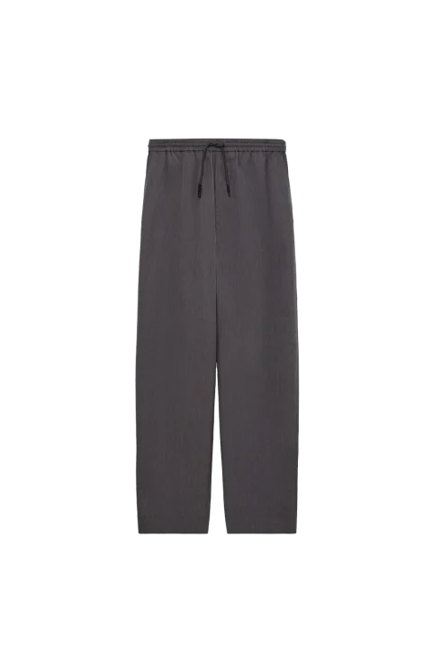 Drawstring Trousers in Cotton and Silk