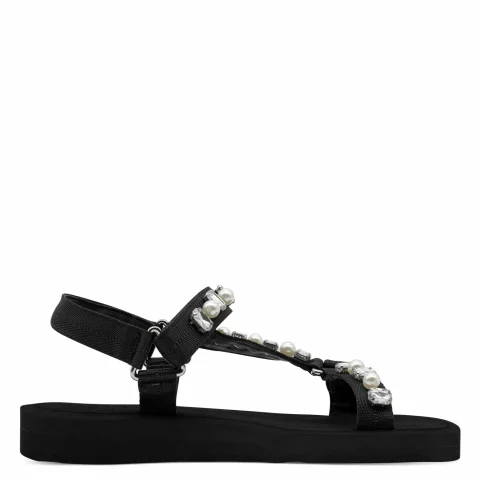 Дамски Равни Сандали TAMARIS – 1-28269-44-043 BLACK GLAM — снимка 2