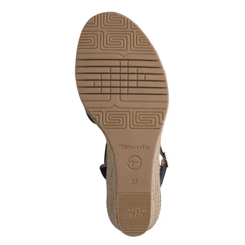 Дамски Сандали На Платформа TAMARIS – 1-28312-46-805 NAVY — снимка 6