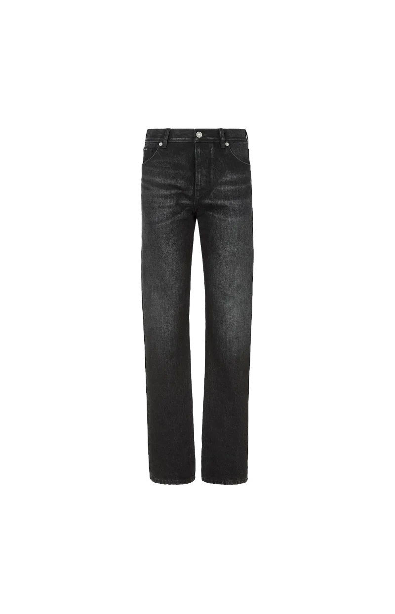 Slim-Fit Organic Cotton Denim Jeans in Black