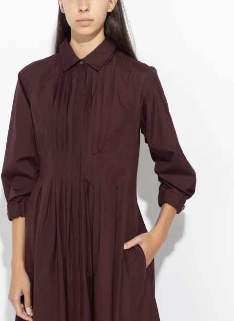 Рокля-риза с плисиран мотив 'S Max Mara Smmadagio — снимка 6