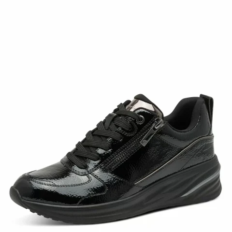 Дамски Сникърс TAMARIS – 1-23754-45-018 BLACK PATENT — снимка 3