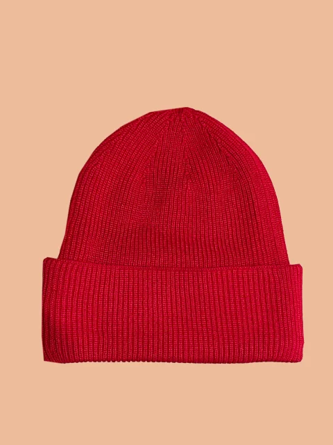 ЧЕРВЕНА ШАПКА ОТ МОХЕР Woolen beanie red — снимка 2