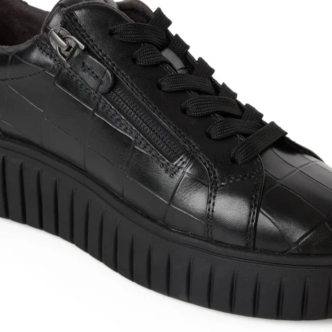 Дамски Сникърс TAMARIS – 1-23767-47-028 BLACK CROCO — снимка 4
