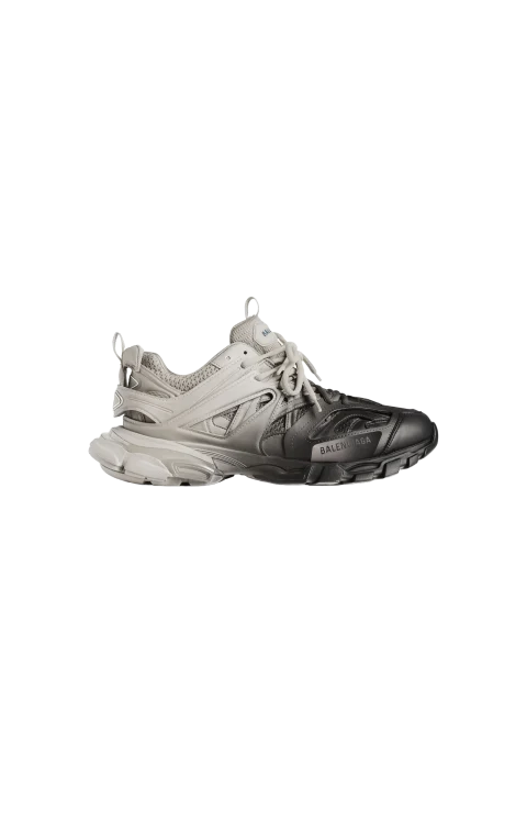 Track Gradient Sneaker in Black and Beige