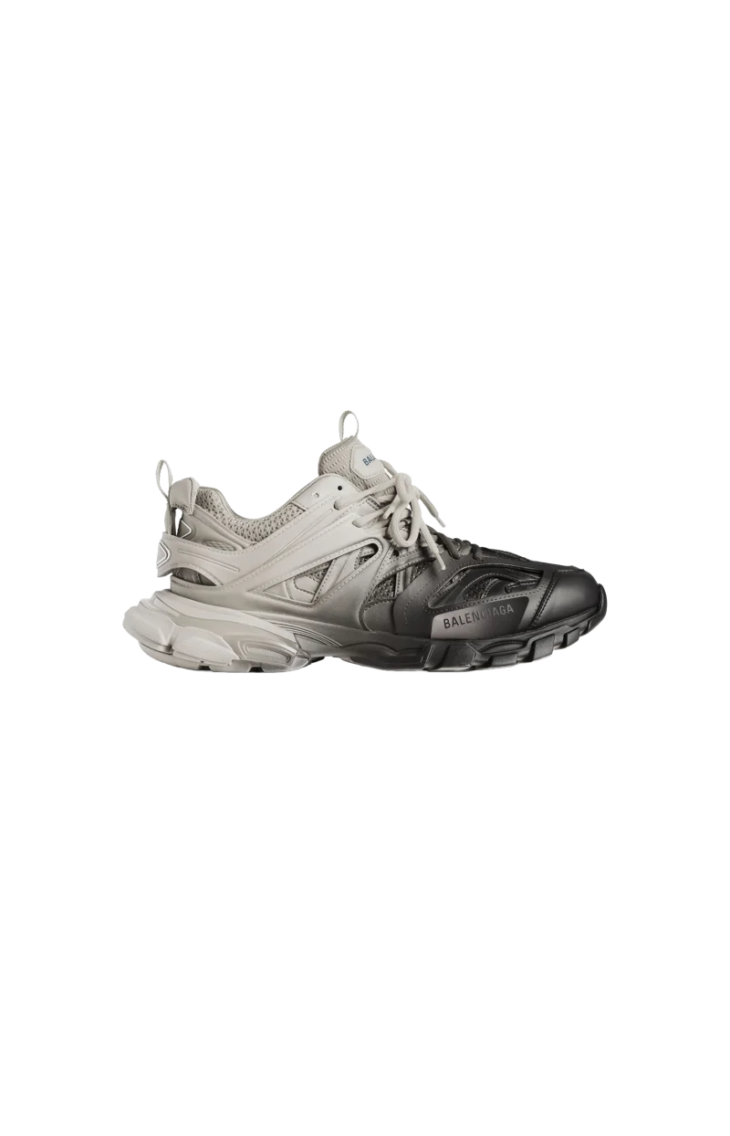 Track Gradient Sneaker in Black and Beige