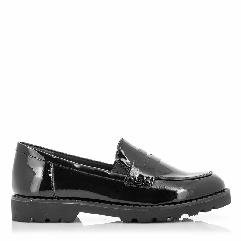 Дамски Лоуфър TAMARIS – 1-1-24312-21 BLK PATENT STR