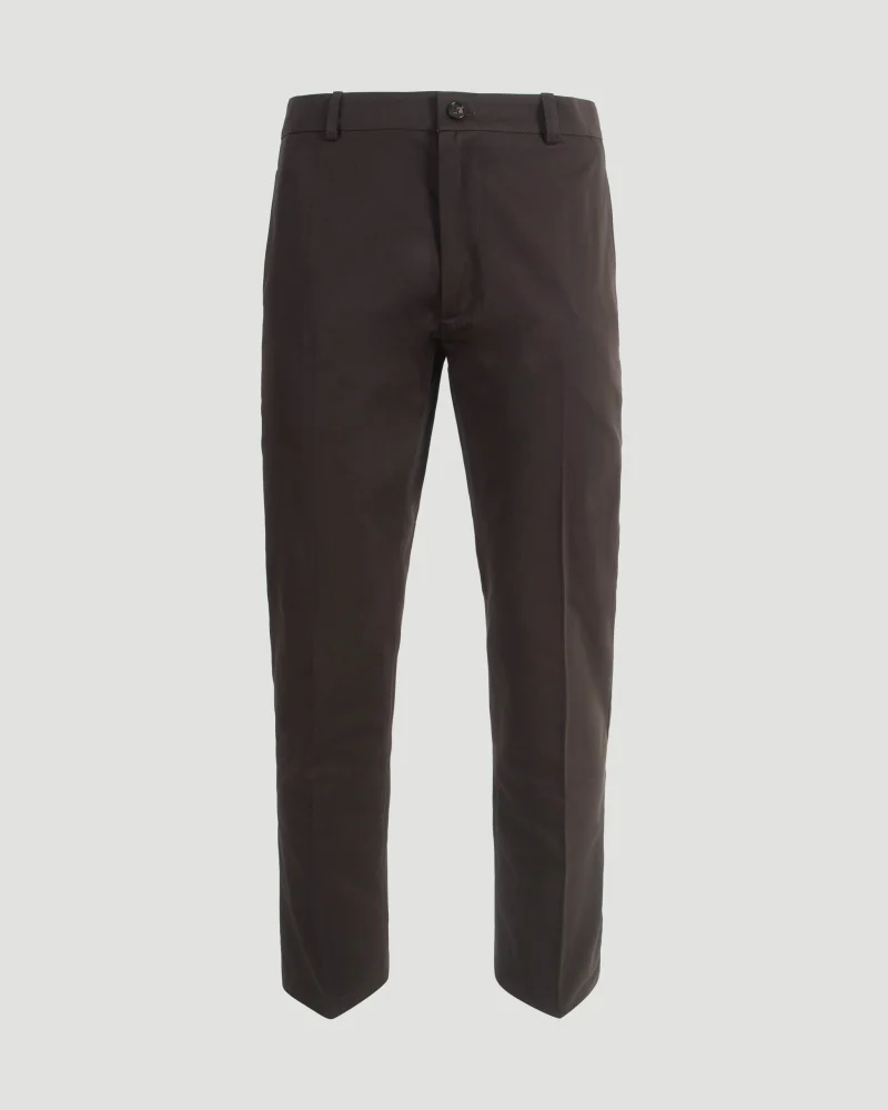 Cotton Chinos in Clove Brown